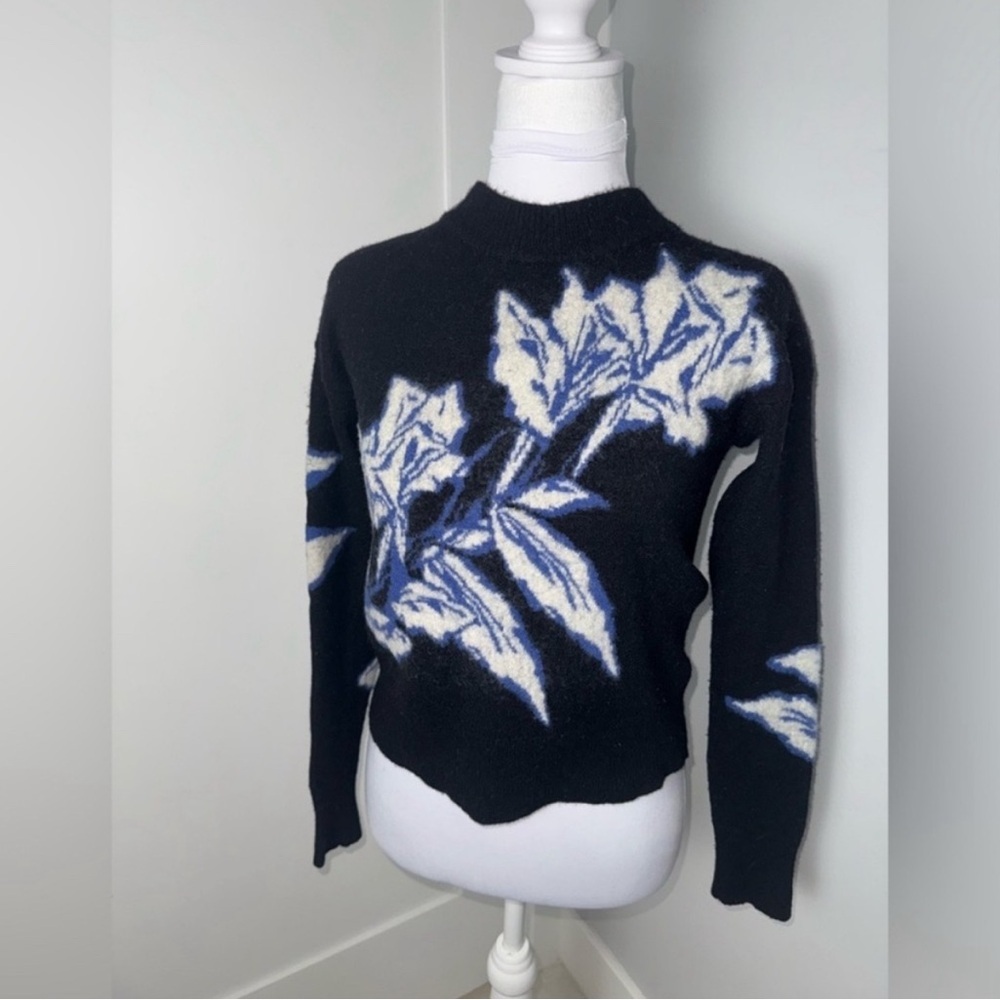 Veronica Beard Ayala Intarsia Pullover Sweater/Small - Picture 3 of 10